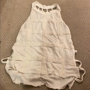 White tank with open back